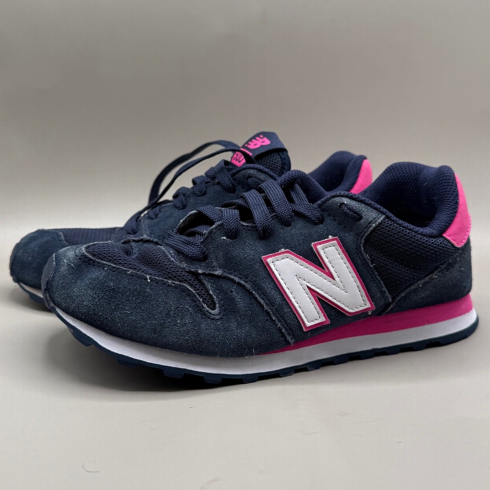 New Balance 500 Sneaker Womens 8 GW500SN Retro Running Navy Pink